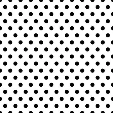 Seamless circles, dots pattern. Seamlessly repeatable polka dot background. B Stock Illustration