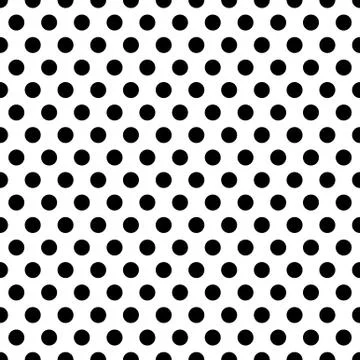 Seamless circles, dots pattern. Seamlessly repeatable polka dot background. B Stock Illustration