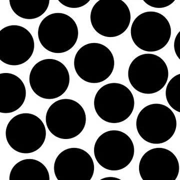 Seamless circles, dots pattern. Seamlessly repeatable polka dot background. B Stock Illustration