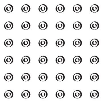 Seamless circles pattern background Illustrazione stock