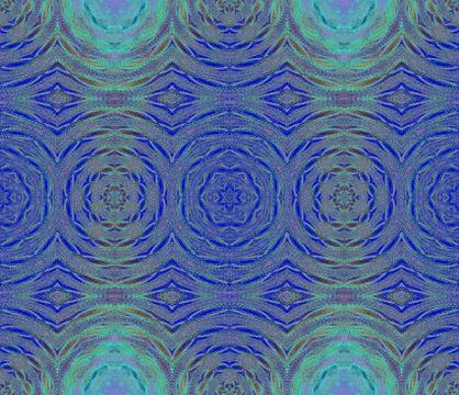 Seamless circles pattern blue turquoise Stock Illustration