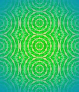Seamless circles pattern green blue Stock Illustration
