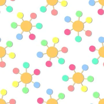 Seamless Circles Pattern Illustrazione stock