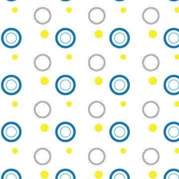 Seamless circles pattern. red  Polka dot  Pattern. Background Stock Illustration