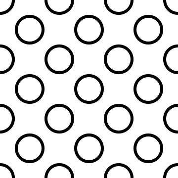 Seamless circles pattern. Repetitive minimalistic background with rings tex.. Stock Illustration