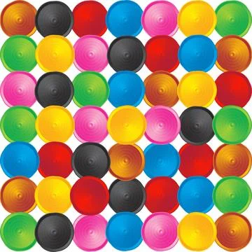 Seamless circles pattern Seamless pattern with decorative color circles, g... Stock Photos