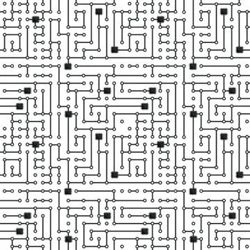 Seamless circuit Illustrazione stock