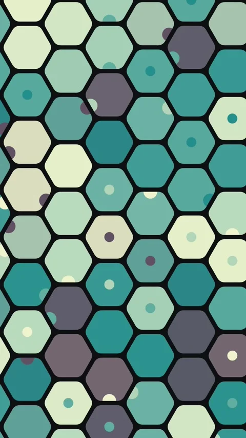 Seamless Circular Hex Mesh Motion Graphic Stock Footage 333051233