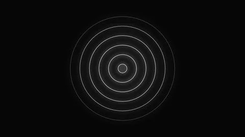 Seamless circular lines pattern background, radio wave illustration backgroun Stock Illustration