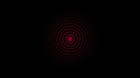 Seamless circular lines pattern radio wave background, radio wave illustrat.. Stock Illustration