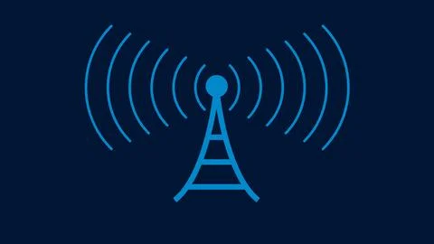 Seamless circular lines pattern radio wave background, radio wave illustrat.. Stock Illustration