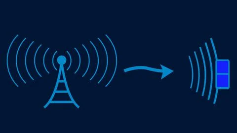 Seamless circular lines pattern radio wave background, radio wave illustrat.. Stock Illustration