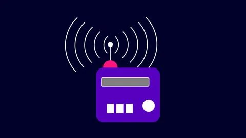 Seamless circular lines pattern radio wave background, radio wave illustrat.. Stock Illustration