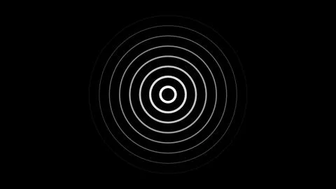 Seamless circular lines pattern radio wave background, radio wave illustrat.. Stock Illustration