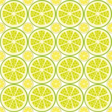 Seamless citrus pattern Stock Illustration