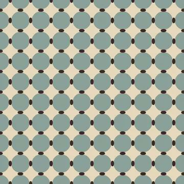 Seamless classic pattern of geometric shapes in soft colors Stock Illustration