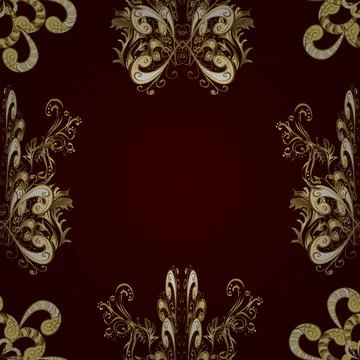 Seamless classic vector golden pattern. Traditional orient ornament. Classic vin 스톡 일러스트