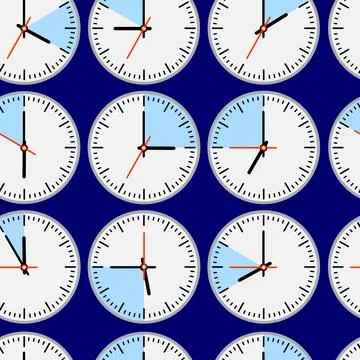 Seamless   clocks Stock Illustration