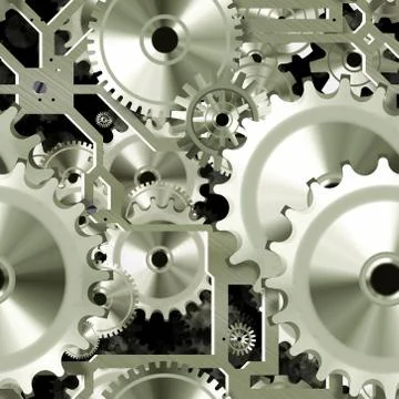 Seamless clockwork pattern 스톡 일러스트