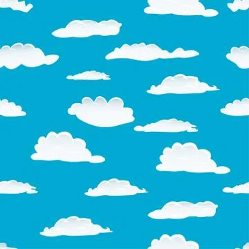 Seamless cloud background イラスト素材