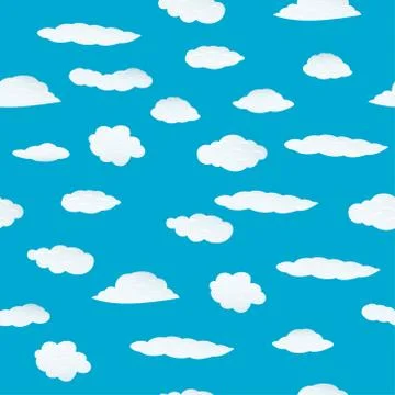 Seamless cloud background Illustrazione stock