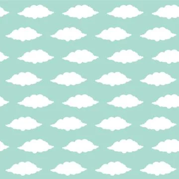 A Seamless Cloud Background Illustration Stock Illustration