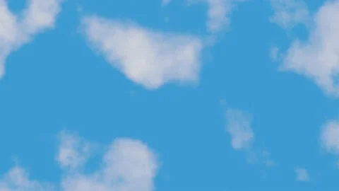 Seamless cloud moving loop timelapse with light blue sky background animation Stock Footage 147083087
