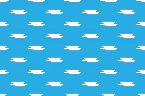 Seamless cloud pattern in an abstract style. Simple vector illustration Stock Illustration