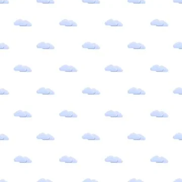 Seamless cloud pattern representing light blue sky background Stock Illustration