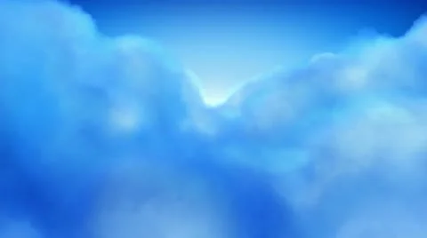Seamless clouds flight-through with alpha channel Stock Footage 10878395