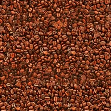 Seamless coffee beans texture Stock Illustration