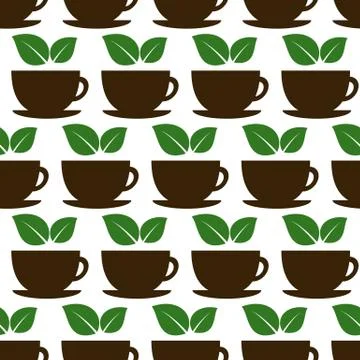Seamless Coffee Cup Stock Illustration