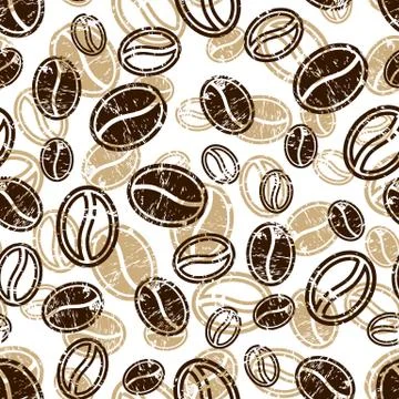 Seamless coffee pattern Stock Illustration