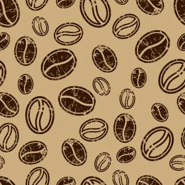 Seamless coffee pattern Stock Illustration
