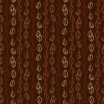 Seamless coffee pattern Stock Illustration