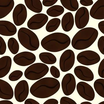 Seamless coffee pattern Stock Illustration