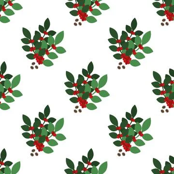 Seamless coffee pattern Stock Illustration