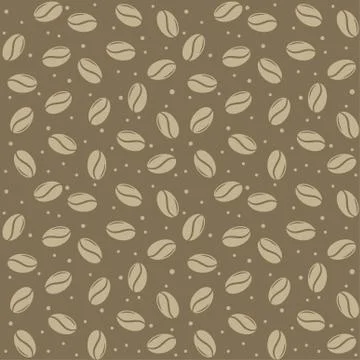 Seamless coffee seed texture Stock-Illustration