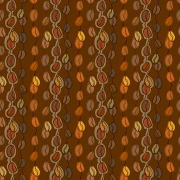 Seamless coffee texture Stock Illustration