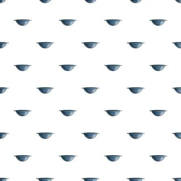 Seamless colander pattern illustrating kitchenware objects Stock Illustration