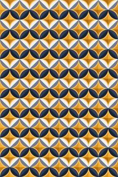 Seamless colofull pattern of leaves and rhombuses Stock Illustration