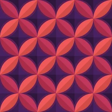 Seamless colofull pattern of leaves and rhombuses Illustrazione stock