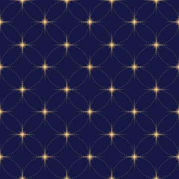 Seamless colofull pattern of leaves and rhombuses Illustrazione stock