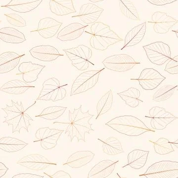Seamless color leaves pattern. plus EPS10 Illustrazione stock