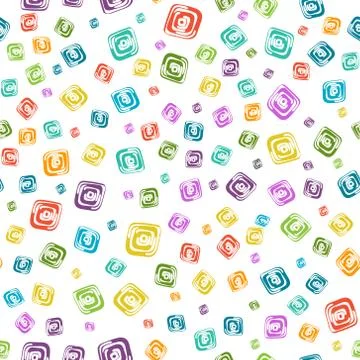Seamless color pattern of arbitrary shapes for background, banner, screen sav Stock Illustration