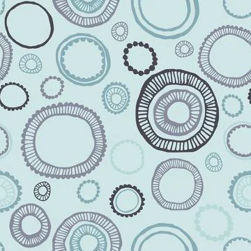 Seamless color pattern with circles. Stock Illustration