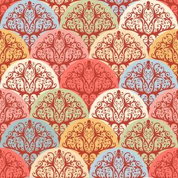 Seamless color pattern Stock Illustration