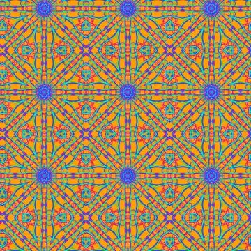 Seamless color pattern from lines of different thickness. Stock Illustration