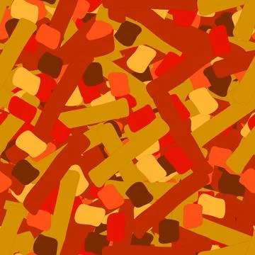 Seamless color pattern of randomly arranged elements Stockillustratie