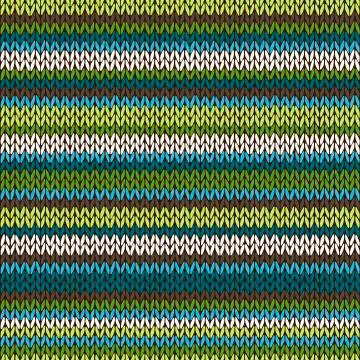 Seamless Color Striped Knitted Pattern Illustrazione stock